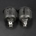 Mini Round Black 2 Pin SPST ON-OFF Rocker Switch Button
